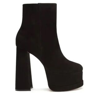 Schutz Selene Suede Platform Ankle Boots